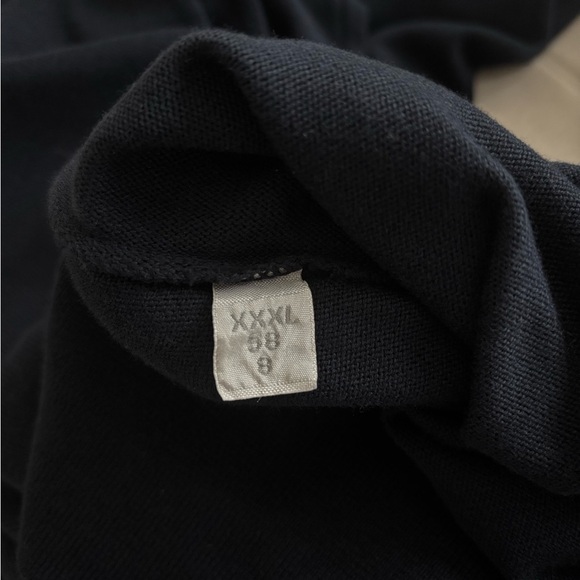 Pal Zileri Navy Long Sleeve Polo Shirt 100% cotton XXXL - Picture 10 of 10